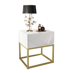 Weirton 45cm W Steel Bedside Table