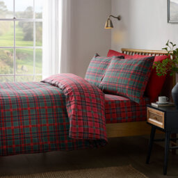 Tartan Check Reversible Duvet Cover Set