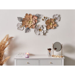 Wall Decor Flower CAESIUM Metal 95 cm Multicolour