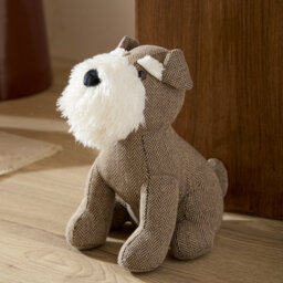 Schnauzer Dog Herringbone Door Stop