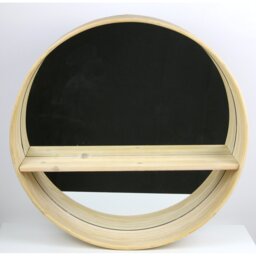 Westmoreland Wood Flat Wall Mirror with Shelves