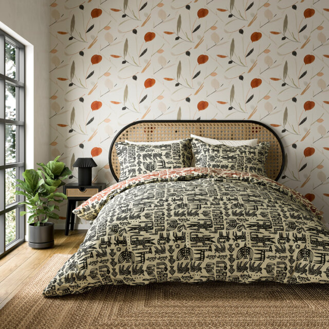 Twycross Cotton Animal Print Duvet Cover Set with Pillowcases Included