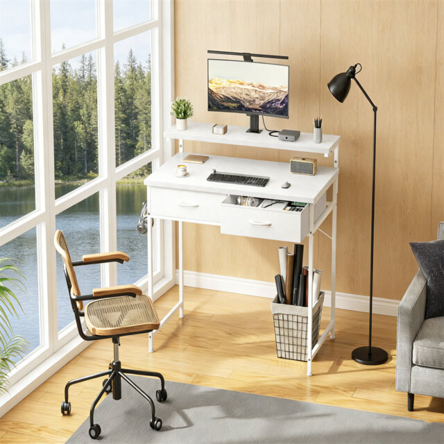 Metal Base Computer Desk