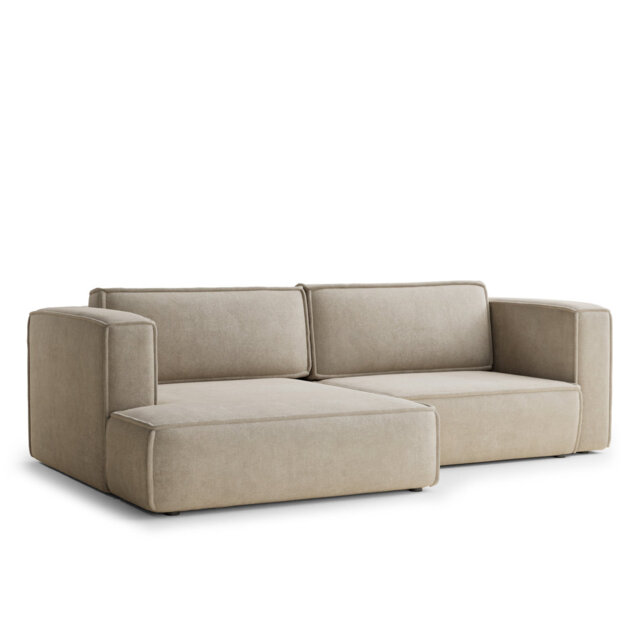 Four-Seater Corner Sofa With Bed Function