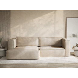 Four-Seater Corner Sofa With Bed Function