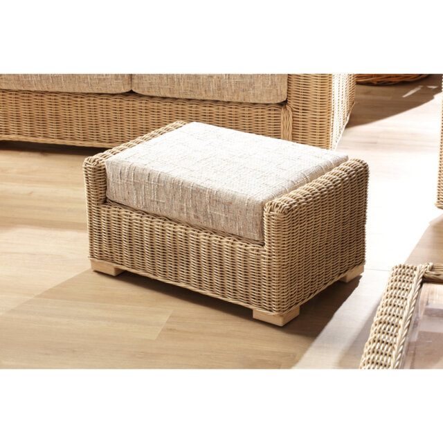 70cm Wide Solid Colour Footstool Ottoman
