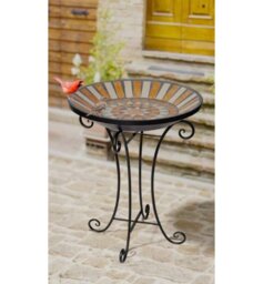 Bonneauville Italia Mosaic Tile Bird Bath