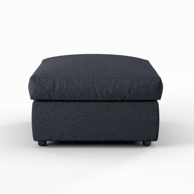 70cm Wide Square Solid Colour Standard Ottoman
