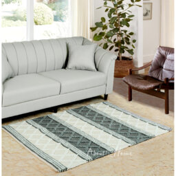 Azat Geometric Hand Woven Indoor / Outdoor Area Rug