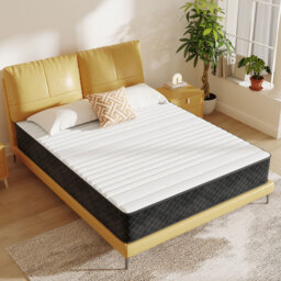 25cm Mattress Hybrid Pocket Sprung Memory Foam Skin-Friendly Individually Wrapped Coil Mattresses Medium Firm