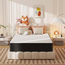 25cm Mattress Hybrid Pocket Sprung Memory Foam Skin-Friendly Individually Wrapped Coil Mattresses Medium Firm