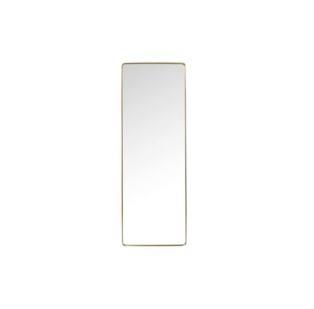 Rectangle Mirror Curve Brass