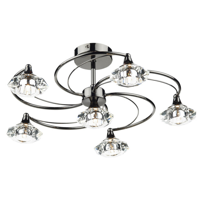 Greenhaw Glass Semi Flush Mount