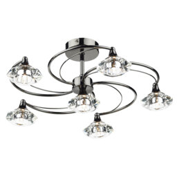 Greenhaw Glass Semi Flush Mount