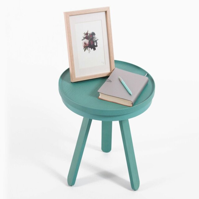 Solid Wood Tray Top End Table