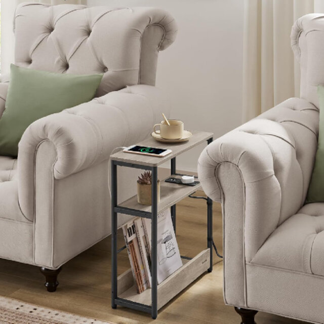 Antioch Floor Shelf End Table
