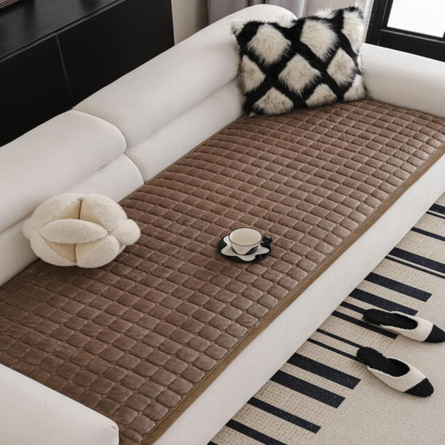 Couch Covers, Fluffy Couch Cover, Sofa Cover L Shape Furniture Protector 70x180cm