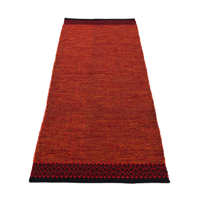 Kilim Mia Hand Woven Flatweave Cotton Red Rug