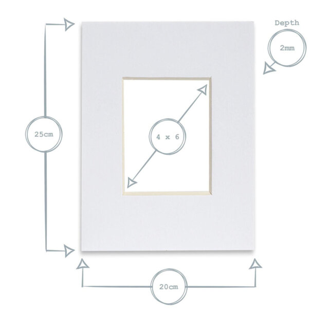 Bevelled Shadow Box Picture Frame with Mat