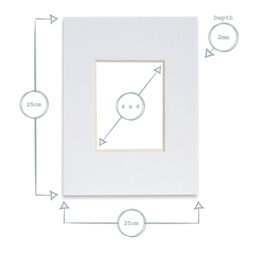 Bevelled Shadow Box Picture Frame with Mat
