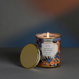 Scented Jar Candle with Glass Holder