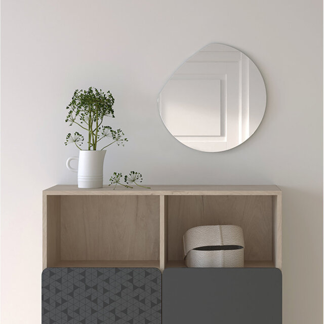 Round Framed Wall Mounted Accent Mirror