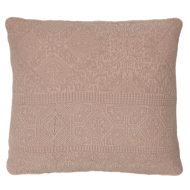 Marielle Pillowsham Coral & Yellow 100% Cotton Square Oxford pillowcase