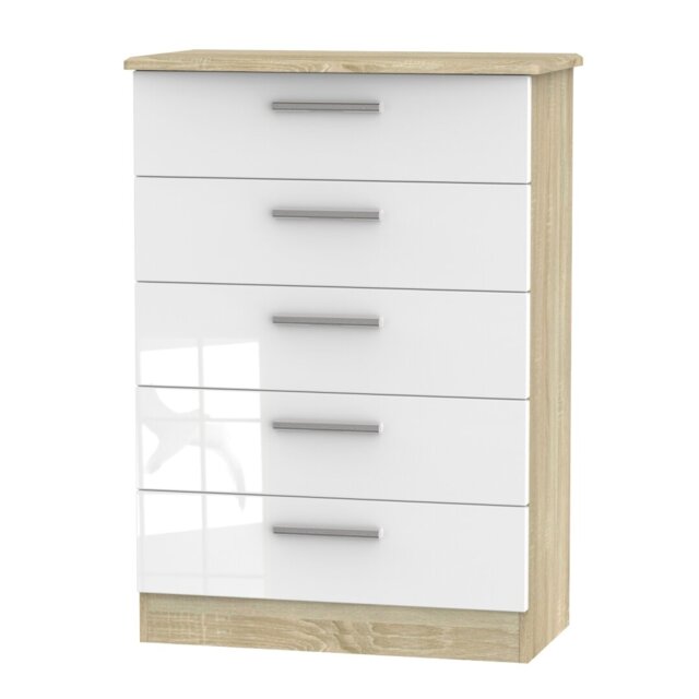 Fully Assembled Yantarni 5 Drawer 76.5Cm W Chest of Drawers