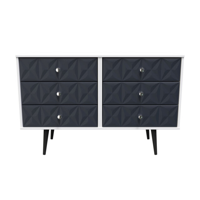 Carnlea 6 Drawer Wide Chest in Mushroom Matt (Ready Assembled)