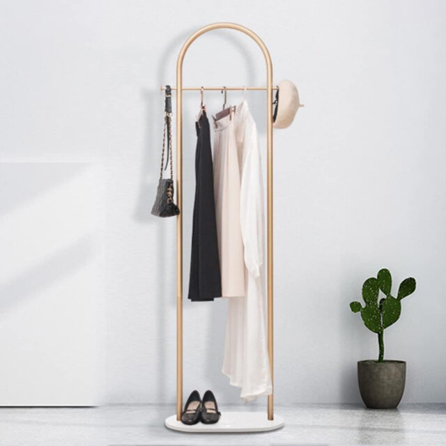 Heavy Duty Modern Coat Rack Stand with Marble Base