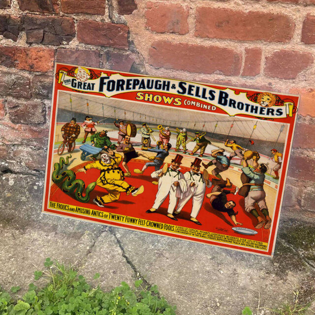 Circus Great forepaugh and Sells Brothers Metal Wall Décor