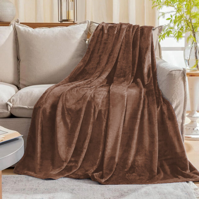 Faux Fur Reversible Fleece Throw Blanket â Soft & Cozy