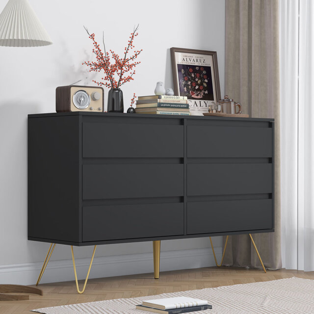 Chest Of 6 Drawers Cream Cd605