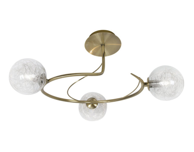 Tabia Clear Glass Semi Flush Mount