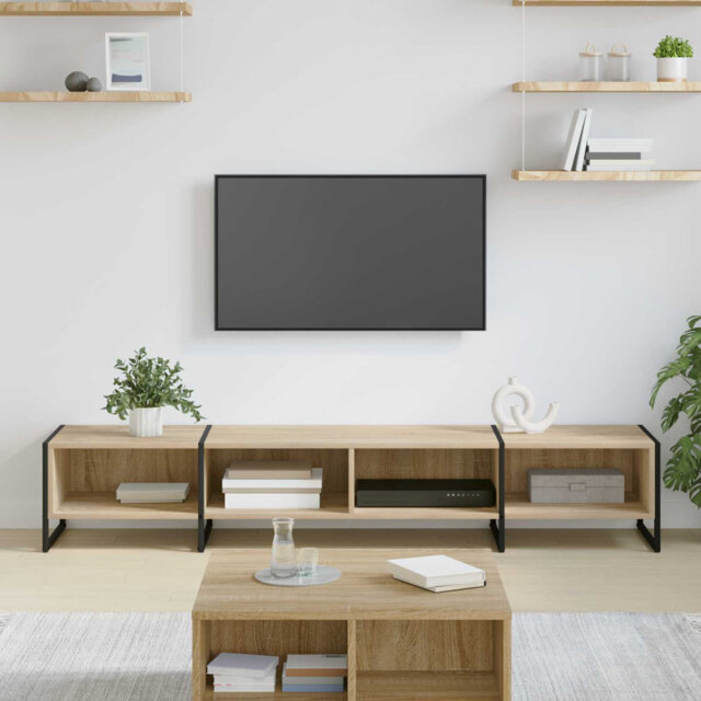 TV Cabinet Grey Sonoma 170.5 X 36 X 30.5 Cm Engineered Wood