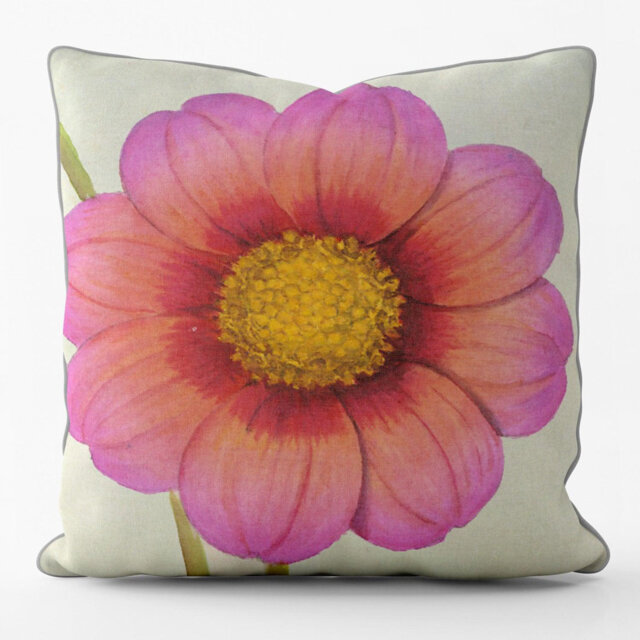 Iyari Cotton Pink Square Euro Cushion with Filling