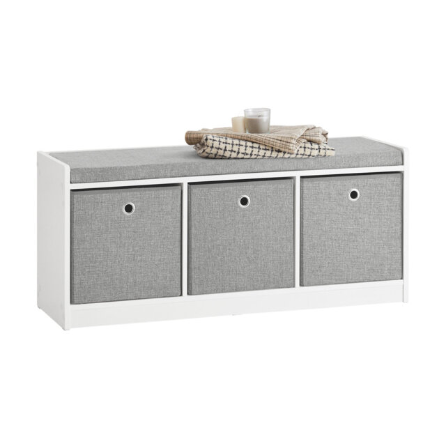 Anson Polyester Upholstered Storage Bench