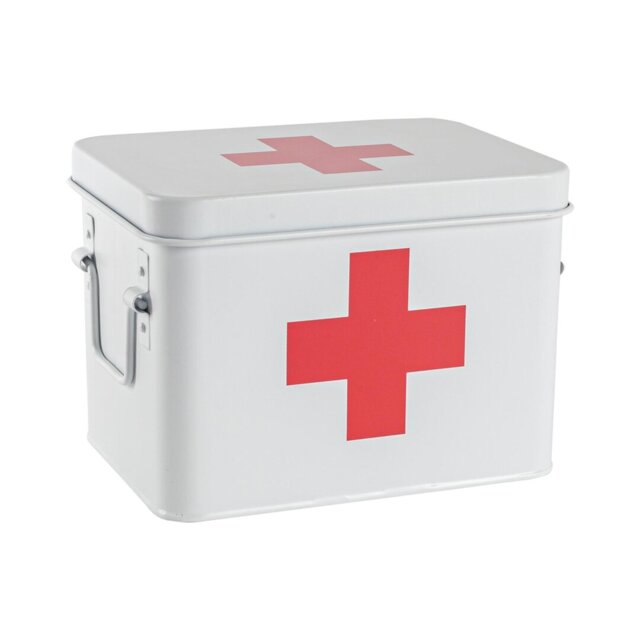 Harbour Housewares - Vintage Metal First Aid Box - 23cm