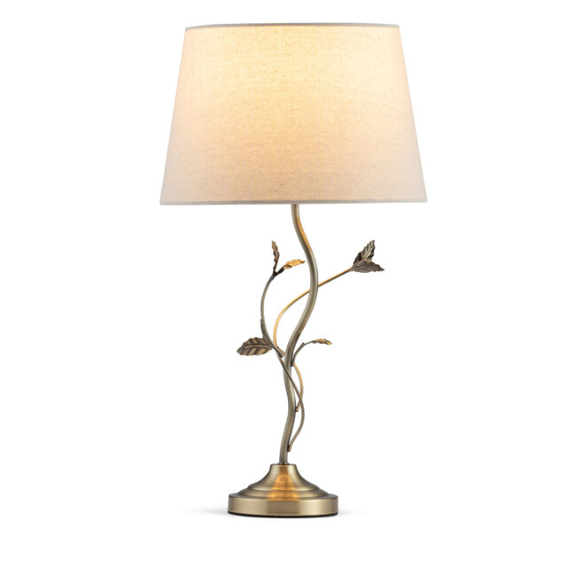 Antique Metal Leaf 59cm Table Lamp