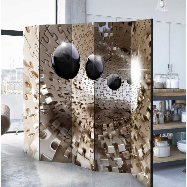 Solid Wood Folding Room Divider