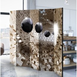 Solid Wood Folding Room Divider
