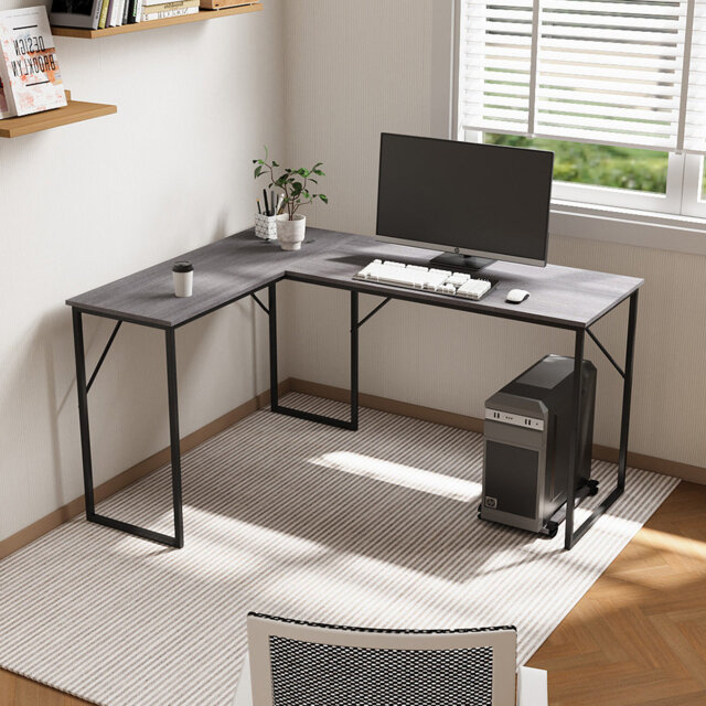 Rectangle Computer Desk with Hutch