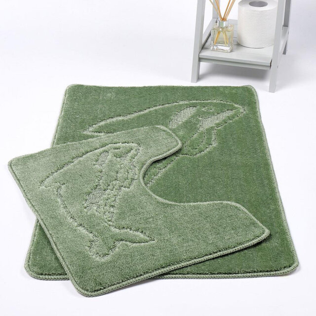 Madeline Non-Slip Non-slip Bath Mat And Pedestal Mat