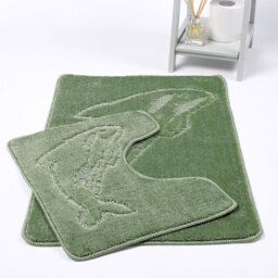 Madeline Non-Slip Non-slip Bath Mat And Pedestal Mat