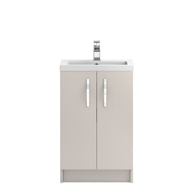 505mm Single Bathroom Vanity with Integrated Solid Surface Basin
