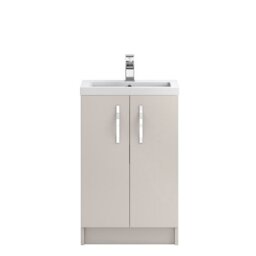 505mm Single Bathroom Vanity with Integrated Solid Surface Basin