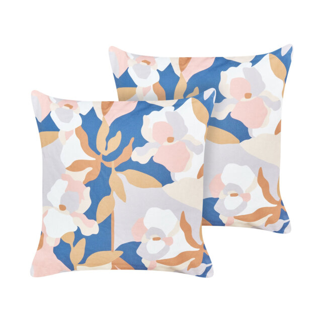 VEREZZI Indoor / Outdoor Floral Square Throw Cushion