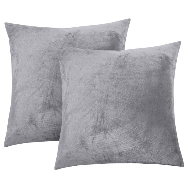 Aspire Homeware Square Plain Velvet Scatter Cushion Cover