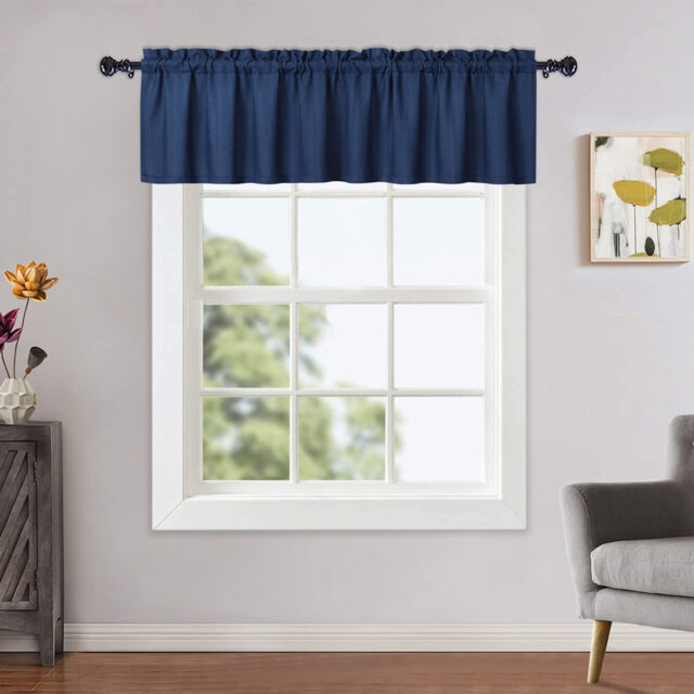 "2-Pack Water-Resistant Kitchen Tier Curtains – Rod Pocket Privacy Cafe Curtains, Linen Textured Short Panels – Natural, 60"" x 15"" for Bathroom, Small"
