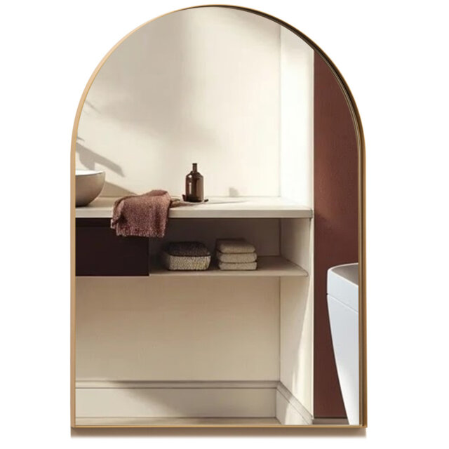 Mood Premium Arch Bathroom Mirror Framed Wall Mounted, Recessed Arched Frame Modern & Stylish